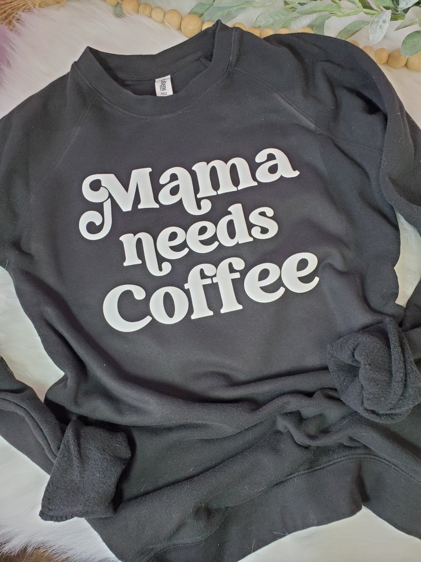 Mama Needs Coffee | Puff Print | Size Medium | Ready to Ship