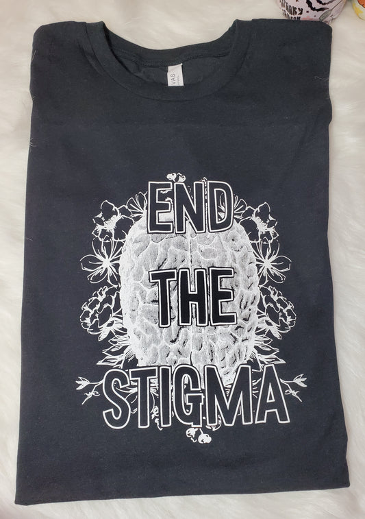 XL- End The Stigma | Ready to Ship Screen Printed Tee