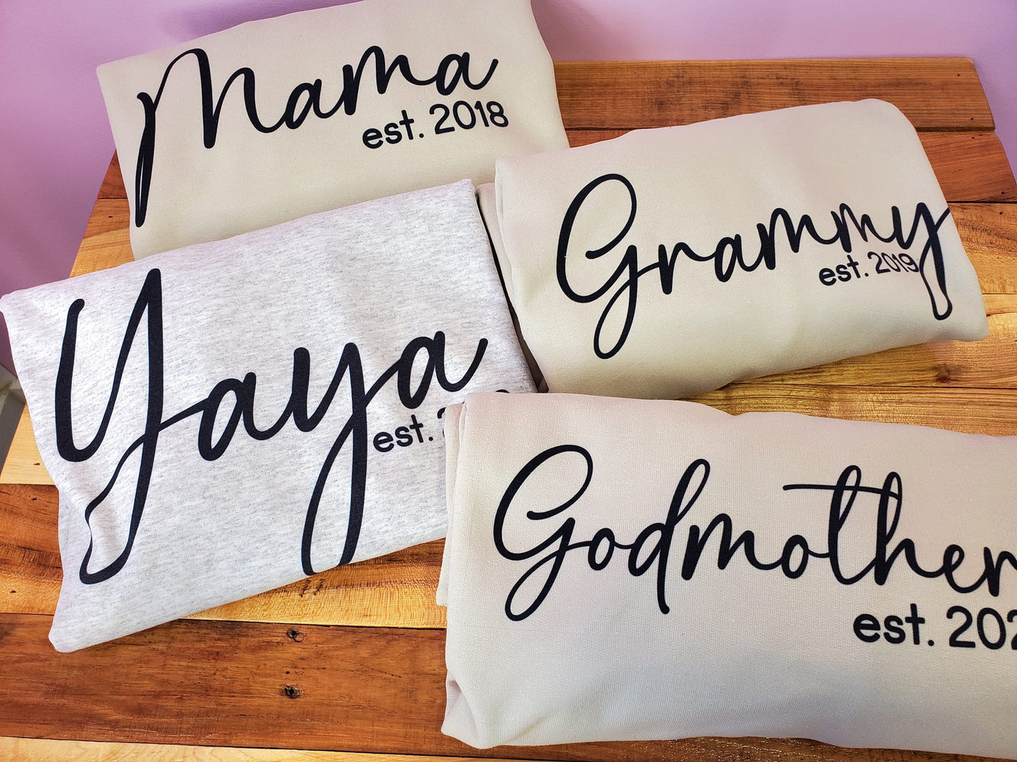 Grandma  | Personalized Sleeves | Crewneck Sweatshirt