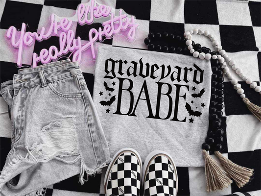 Graveyard Babe| Sublimated Tee