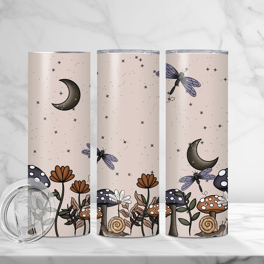 Mystic Mushrooms & Dragonflies | 20 oz Tumbler