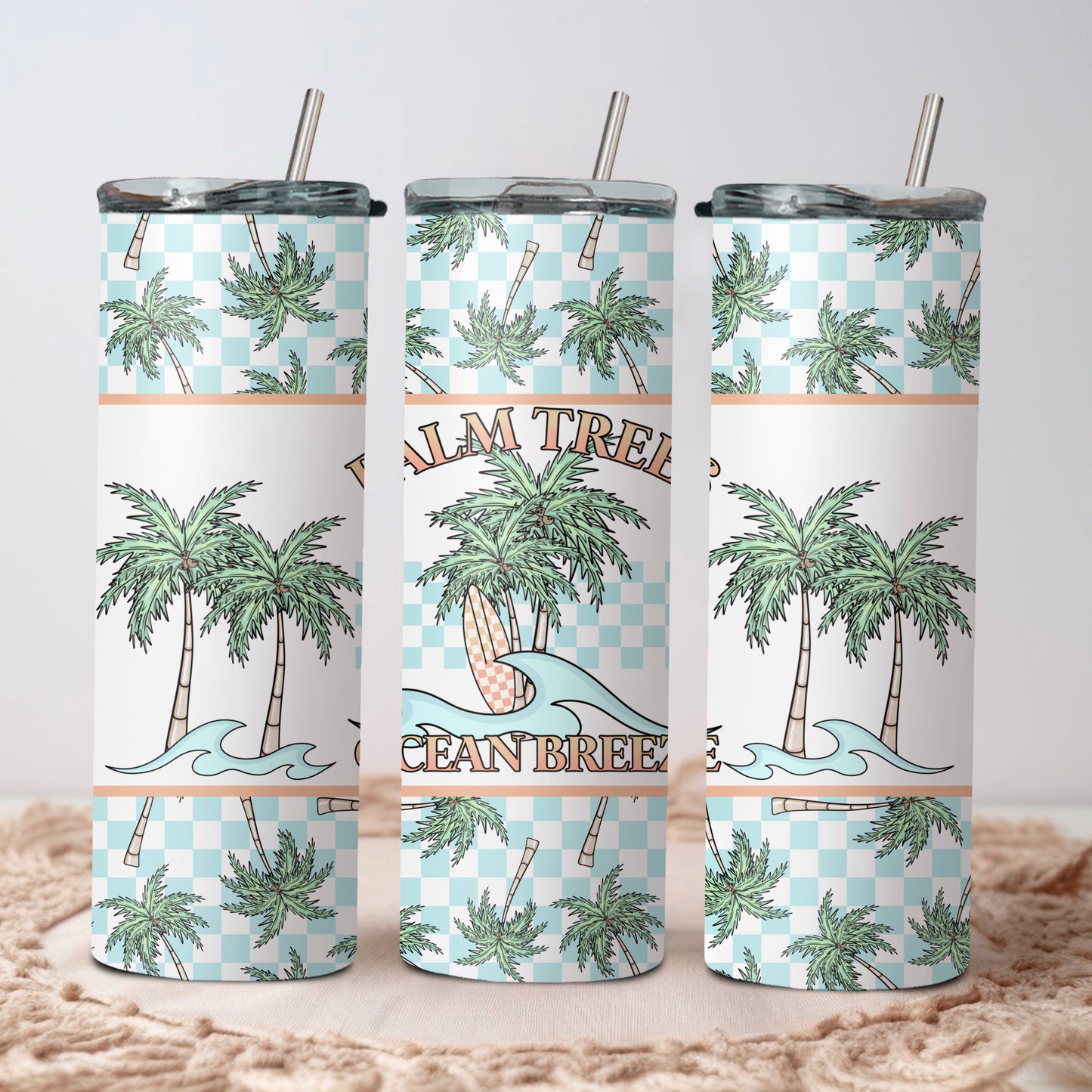 Palm Trees & Ocean Breeze | 20 oz Tumbler