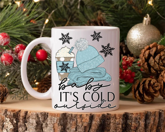 Baby, It's Cold Outside | Blue Winter | Mug