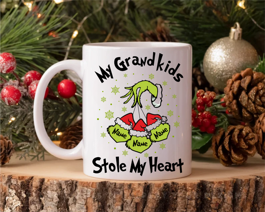 My Grandkids Stole My Heart | Personalized | Mug